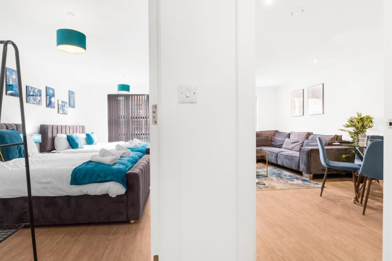 Ebra Stays - Choice Of 2 Or 3 Individual Beds - Luxury New Build Apartment ✪ City Centre, Digbeth ✓ Smart Tv'S & Large Corner Sofa - Birmingham Exterior foto